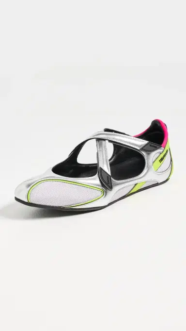 The Attico Floor 01 Ballerina Flats Holographic Silver | Thumbnail 2