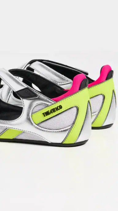 The Attico Floor 01 Ballerina Flats Holographic Silver | Thumbnail 4