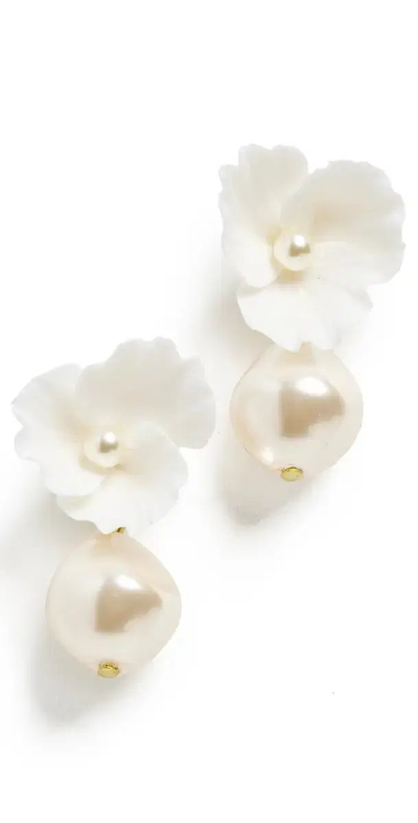 Jennifer Behr Clarabel Earrings Cream One Size