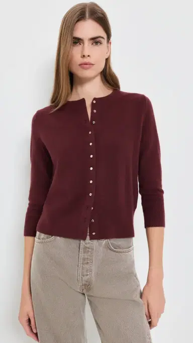 Vince Metal Button Cardigan | Thumbnail 2