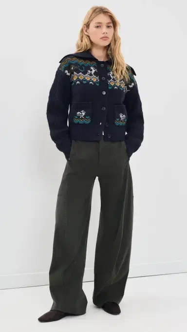 ALÉMAIS Patsy Fair Isle Knit Cardigan | Thumbnail 5 ALÉMAIS Patsy Fair Isle Knit Cardigan | Thumbnail 5
