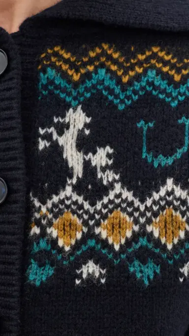 ALÉMAIS Patsy Fair Isle Knit Cardigan | Thumbnail 6 ALÉMAIS Patsy Fair Isle Knit Cardigan | Thumbnail 6