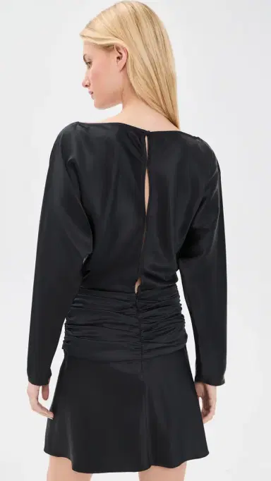 Staud Freda Silk Mini Dress | Thumbnail 3