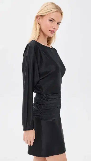Staud Freda Silk Mini Dress | Thumbnail 4