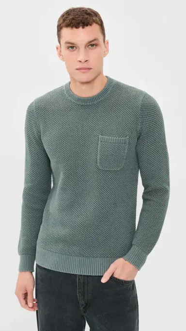 Taylor Stitch The Crawford Crew Sweater Faded Spruce | Thumbnail 2 Taylor Stitch The Crawford Crew Sweater Faded Spruce | Thumbnail 2