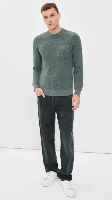 Taylor Stitch The Crawford Crew Sweater Faded Spruce | Thumbnail 5 Taylor Stitch The Crawford Crew Sweater Faded Spruce | Thumbnail 5