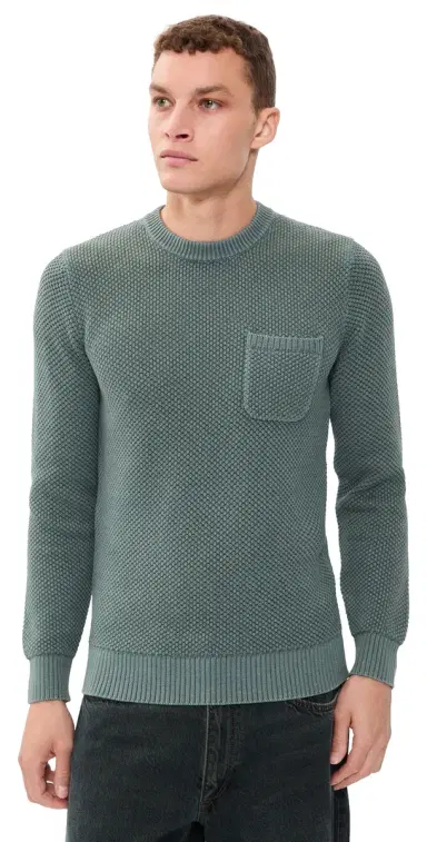 Taylor Stitch The Crawford Crew Sweater Faded Spruce | Thumbnail 1 Taylor Stitch The Crawford Crew Sweater Faded Spruce | Thumbnail 1