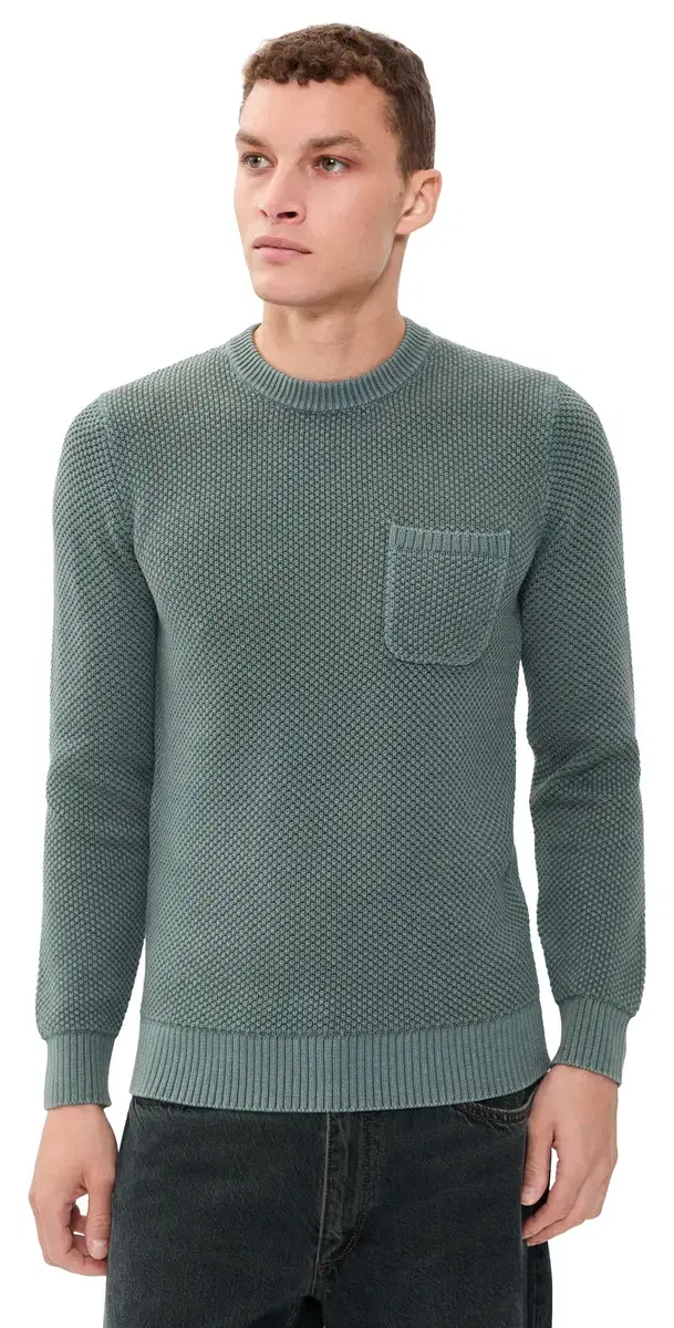 The Crawford Crew Sweater Faded Spruce