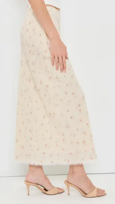 LoveShackFancy Silvia Skirt emon Haze | Thumbnail 5