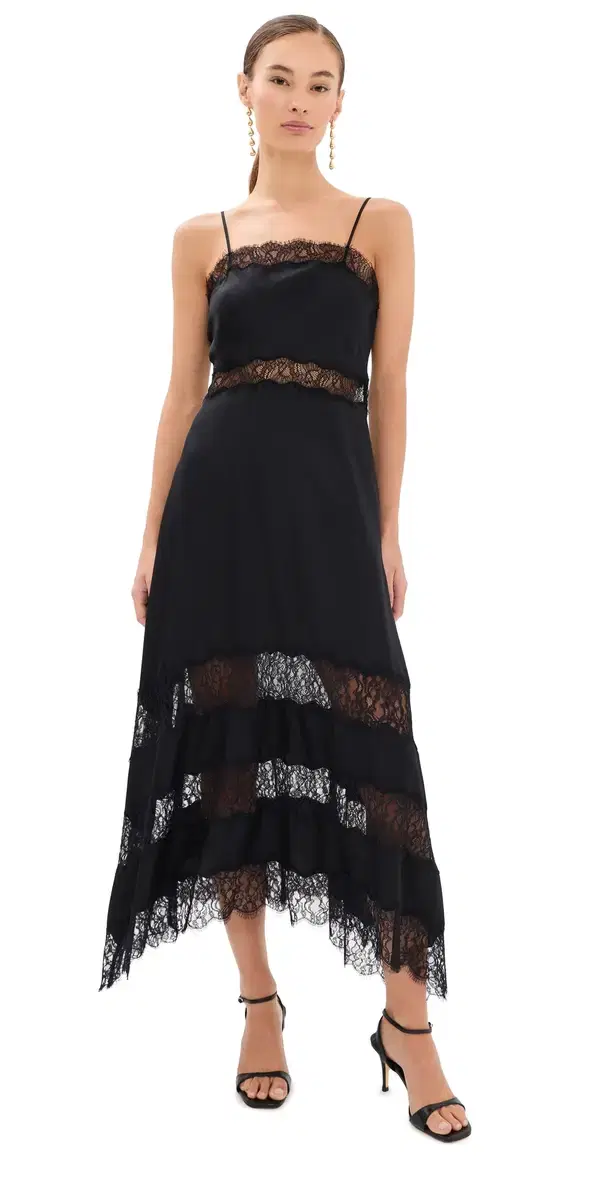 Ulla Johnson Coco Silk Dress Noir