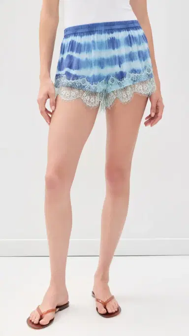 Ciao Ciao Vacation Curacao Tie-Dye ace Trim Shorts Tide | Thumbnail 2
