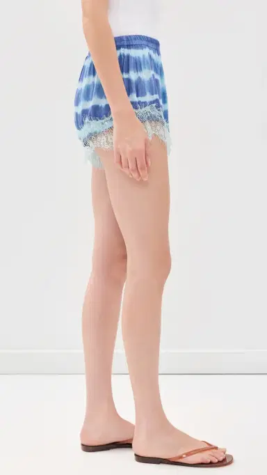 Ciao Ciao Vacation Curacao Tie-Dye ace Trim Shorts Tide | Thumbnail 4