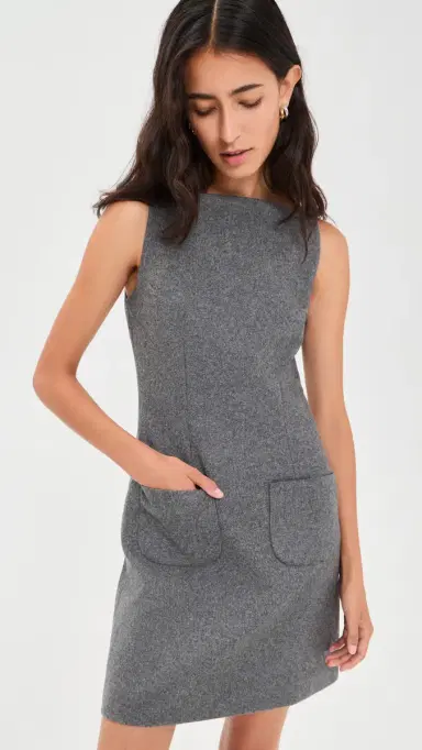 Sandy Liang Carlisle Dress Grey | Thumbnail 2