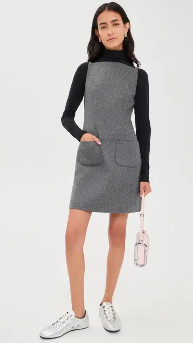 Sandy Liang Carlisle Dress Grey | Thumbnail 5