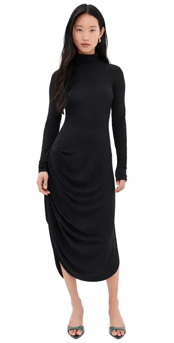 Imogen Dress In oft Jersey Black