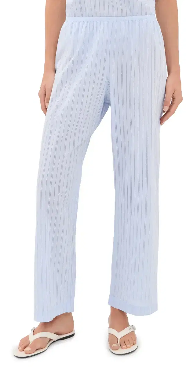 DONNI. The Eyelet Pop imple Crop Pants Cloud