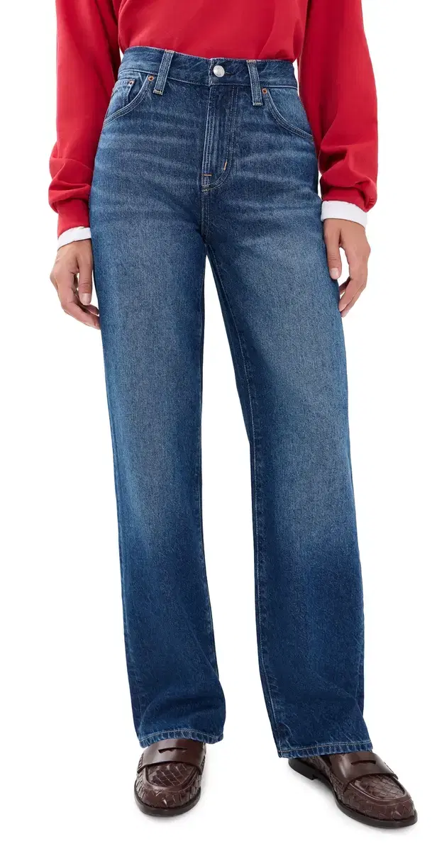 Madewell The Perfect Vintage Wide-Leg Jeans In Airy Denim Bedford Wash