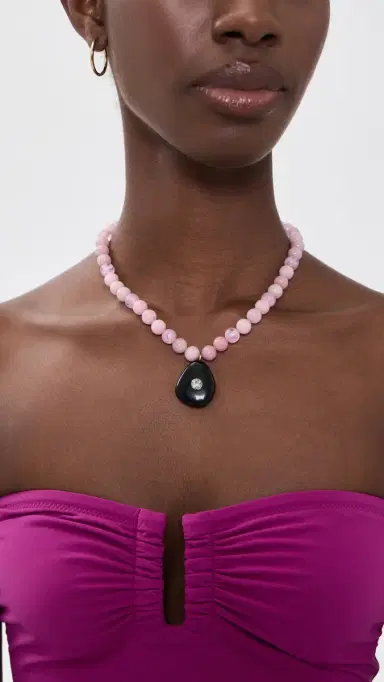 BaubleBar Jamie Semi-Precious Beaded Necklace Multi One Size | Thumbnail 3