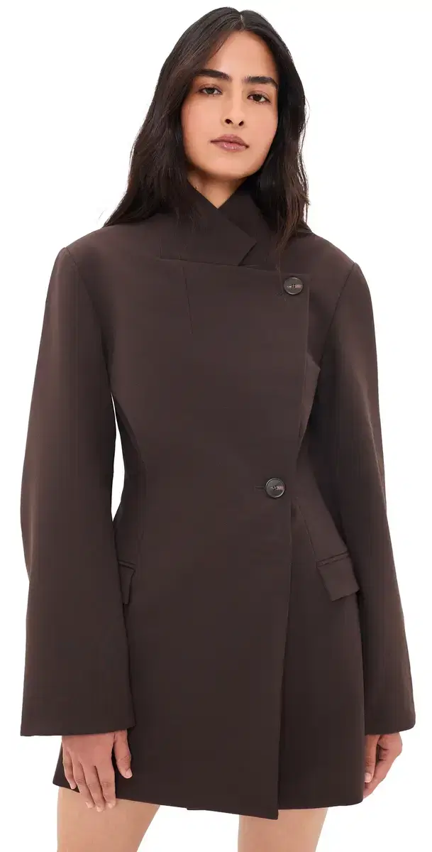 SIR. Astrine Tailored Mini Dress Coffee