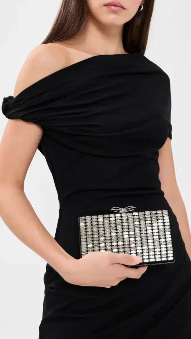 Self-Portrait Silver Chainmail Clutch | Thumbnail 3 Self-Portrait Silver Chainmail Clutch | Thumbnail 3