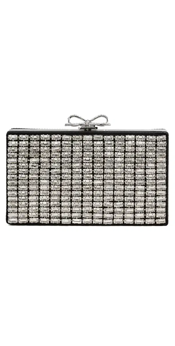 Self Portrait Silver Chainmail Clutch Color One Size