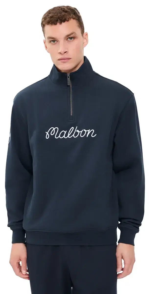 Malbon Collegiate Sweatshirt Navy