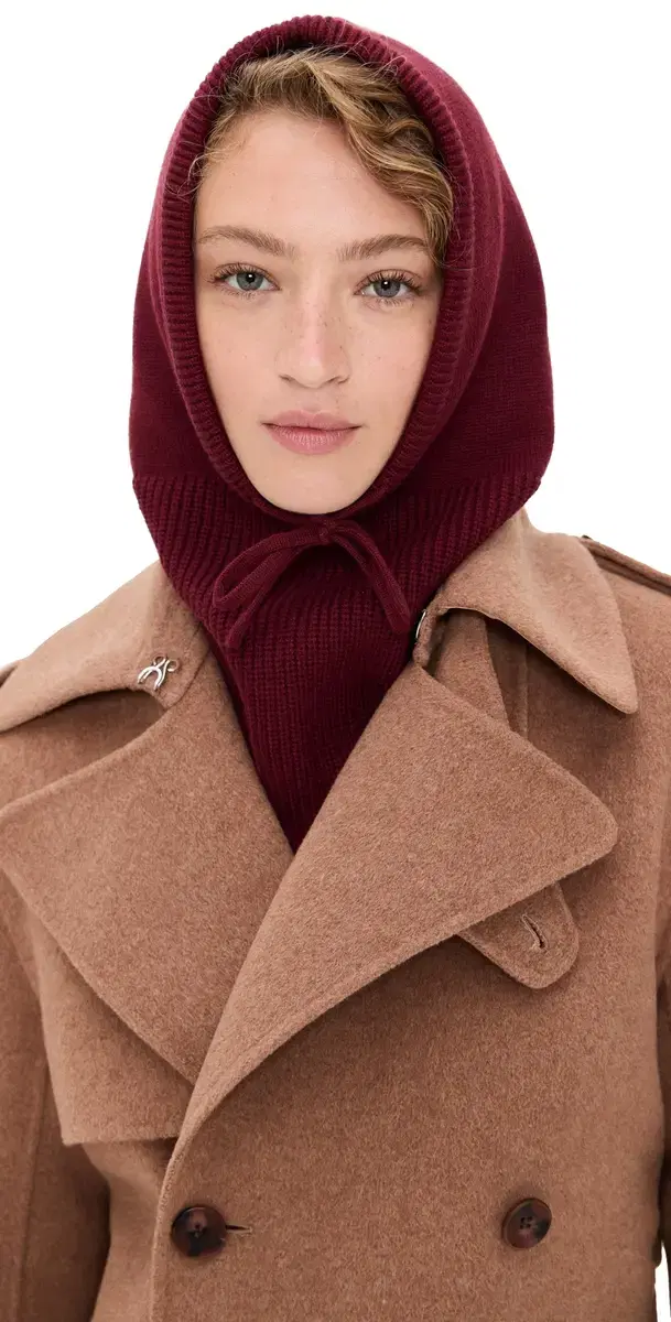 Hat Attack Smooth Knit Balaclava Plum One Size