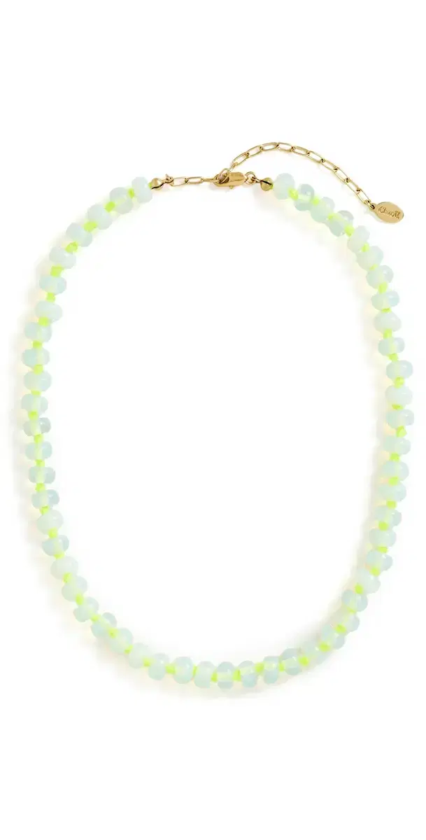 Clare V. Stone Slice Necklace Moonstone One Size