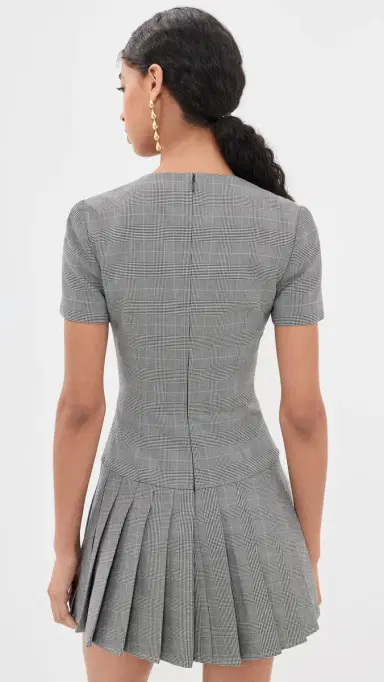 Self-Portrait Pleated Mini Dress | Thumbnail 3 Self-Portrait Pleated Mini Dress | Thumbnail 3