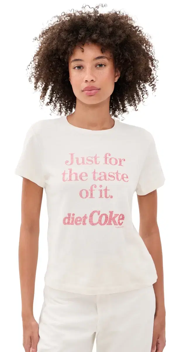 RE/DONE Classic Tee Diet Coke Vintage White