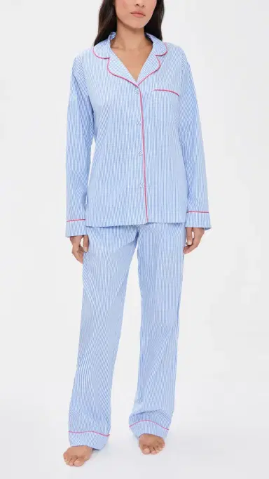 BedHead PJs Classic Cotton Poplin Pajama et French tripe | Thumbnail 2