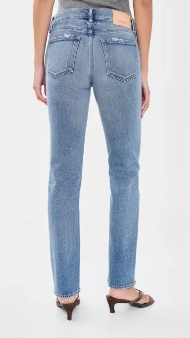 MOUSSY VINTAGE Slim Straight Jeans Blue | Thumbnail 3