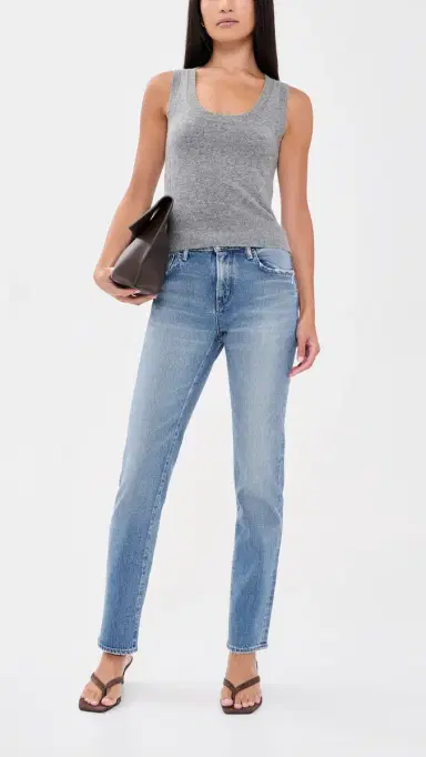 MOUSSY VINTAGE Slim Straight Jeans Blue | Thumbnail 5