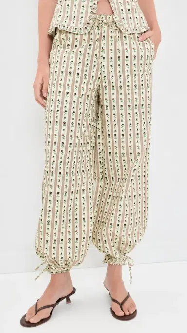 House of Sunny Vintage Rose Balloon Pants Multi Stripe | Thumbnail 2