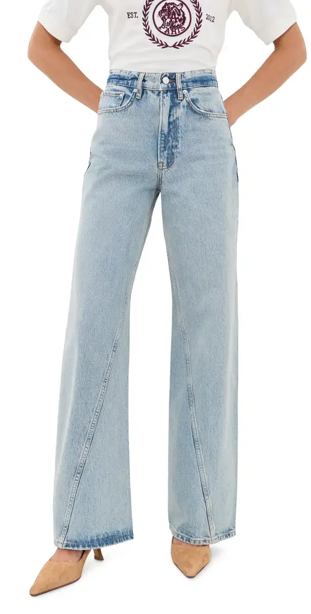 ANINE BING Brie Jeans Reservoir Blue