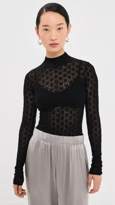Sablyn Rhea Mock Neck Tee | Thumbnail 2 Sablyn Rhea Mock Neck Tee | Thumbnail 2