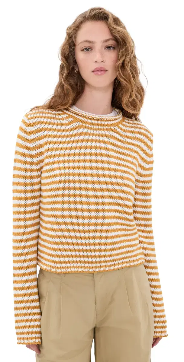 La Ligne Fine Line Mini arina Sweater Butterscotch/