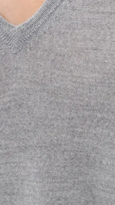 Jenni Kayne Dree V Neck Sweater Heather Grey | Thumbnail 6