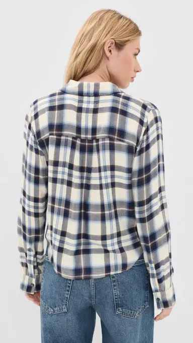RAILS Malin Shirt Ecru Midnight S | Thumbnail 3