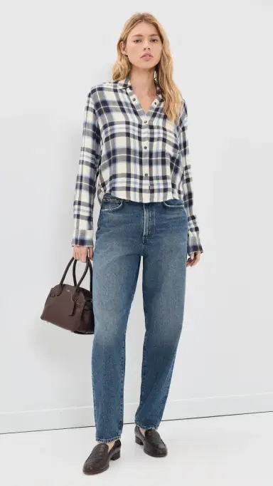 RAILS Malin Shirt Ecru Midnight S | Thumbnail 5