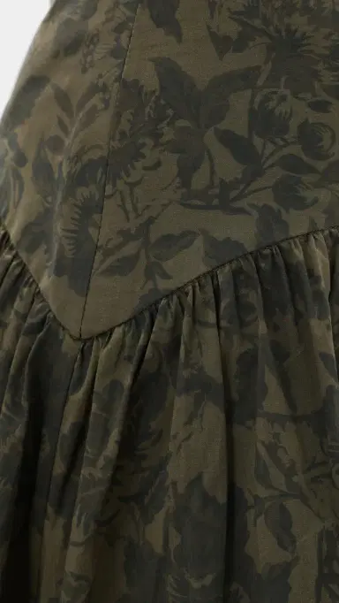 o.p.t o. p.t Vashti Skirt Olive Floral | Thumbnail 6