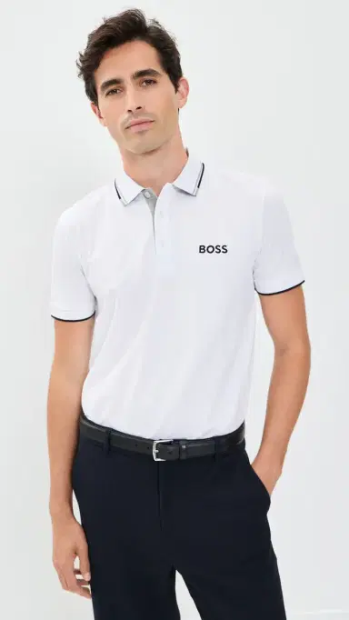 BOSS Paddy Pro Polo Shirt White | Thumbnail 2