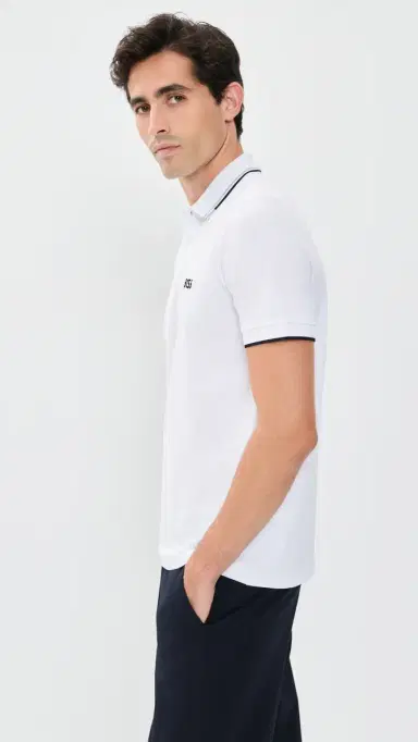 BOSS Paddy Pro Polo Shirt White | Thumbnail 4
