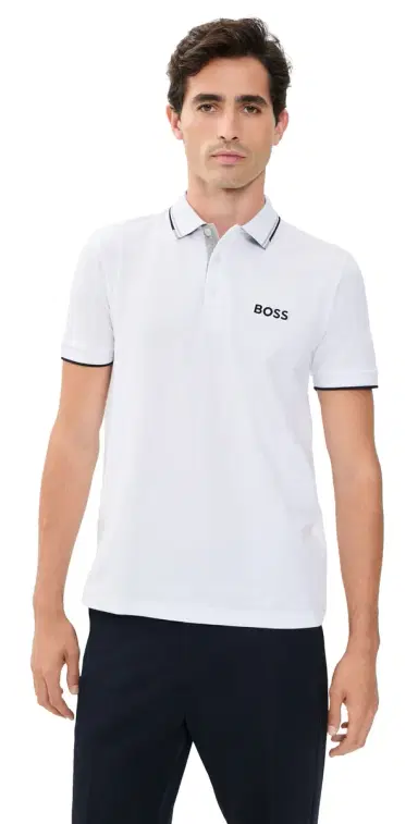 BOSS Paddy Pro Polo Shirt White | Thumbnail 1