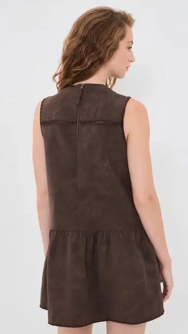 En Saison Pauline Mini Dress Dark Brown S | Thumbnail 3