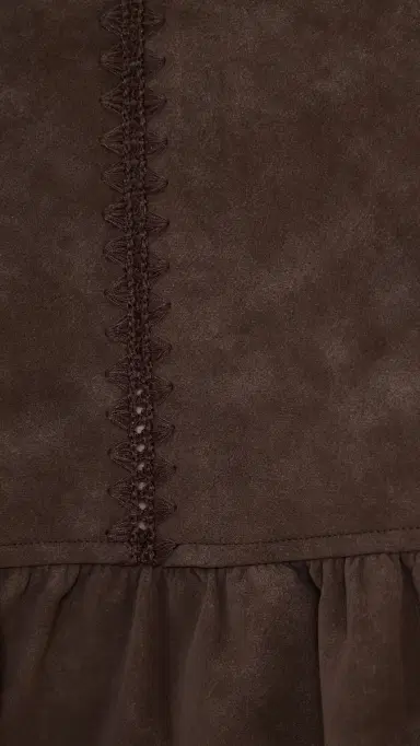En Saison Pauline Mini Dress Dark Brown S | Thumbnail 6