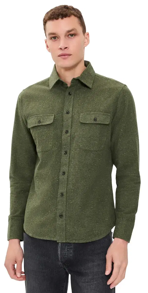 The Yosemite Donegal Shirt Lichen Donegal 38