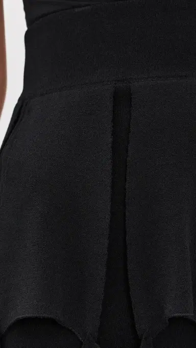 A.W.A.K.E. MODE A. W.A. K.E. ODE Knitted ulti Trapeze Skirt Black | Thumbnail 6