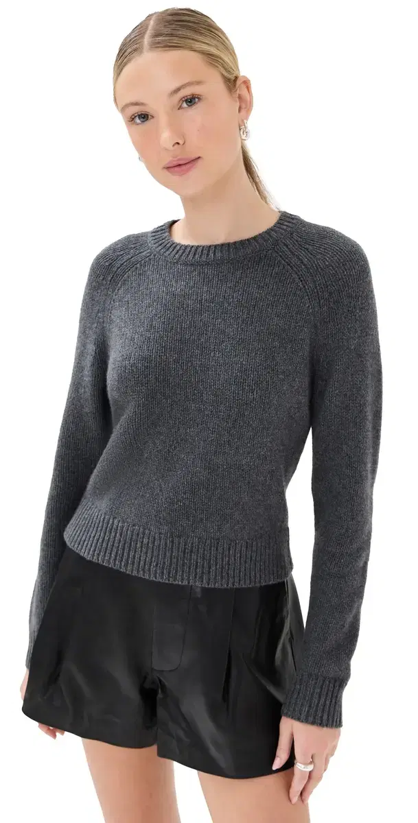 Nili Lotan Laurel Sweater Dark Charcoal elange