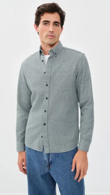 Taylor Stitch The Jack Twist Waffle Shirt Pine | Thumbnail 2 Taylor Stitch The Jack Twist Waffle Shirt Pine | Thumbnail 2
